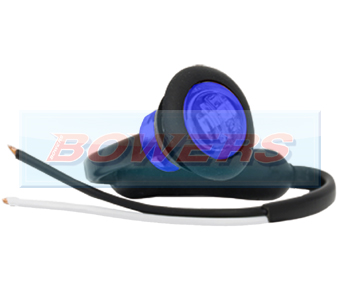 Blue LED Button Marker Lamp 12/24v